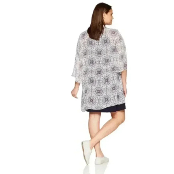 Plus Size Sleeveless Dress w/ Chiffon Kimono Cover Up 2X - Picture 10 of 10